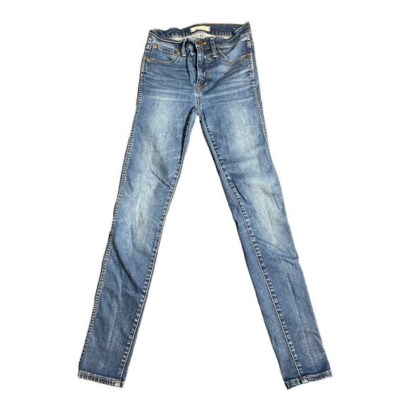 Madewell 9" High Rise Skinny Jeans Y2K 25 XS Millenial Basic Everyday casual - Picture 1 of 8
